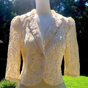 Lace Crop Blazer